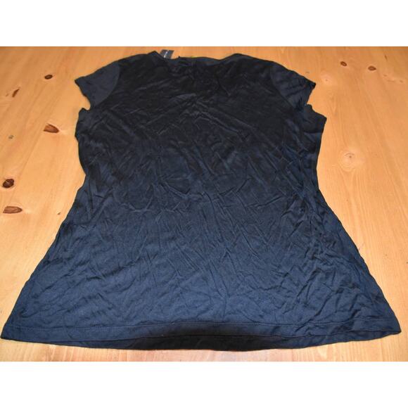 The Limited, Outback Red, Black V-Neck Top, Metallic Details, Large, NWT - Picture 5 of 5